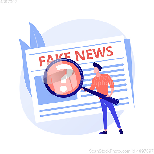 Image of Fake news vector concept metaphor