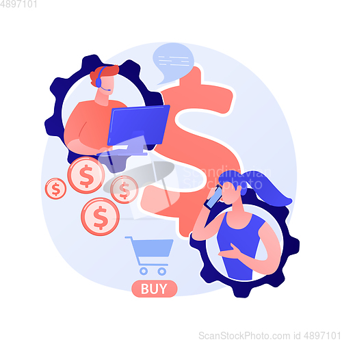 Image of Online store customer support vector concept metaphor