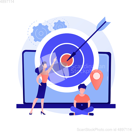 Image of Target audience vector concept metaphor