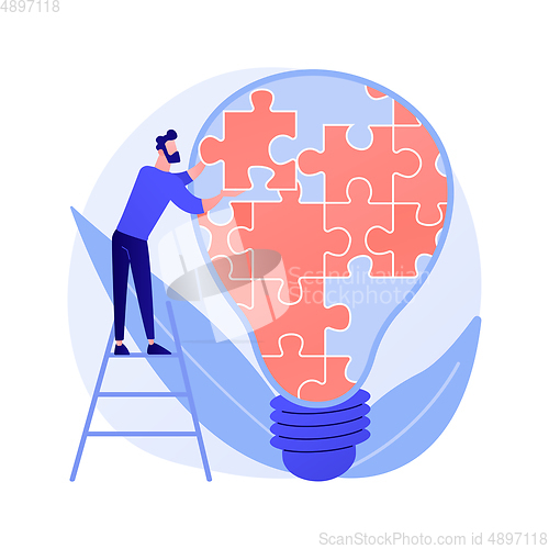 Image of Idea management vector concept metaphor