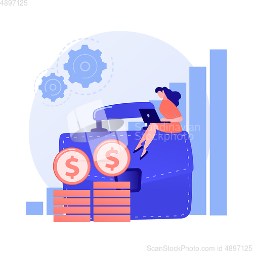 Image of Income growth vector concept metaphor.