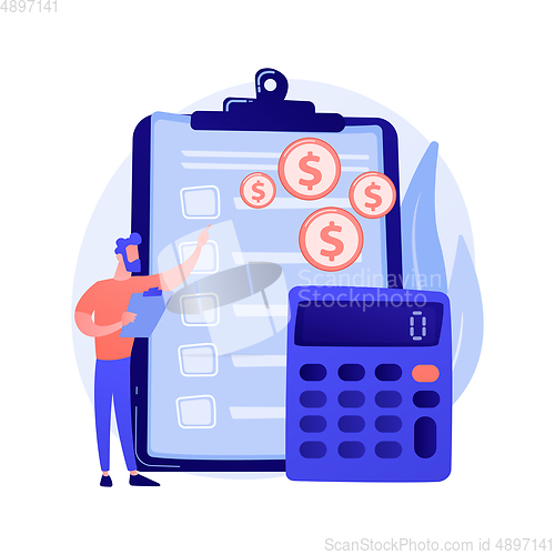 Image of Financial accounting vector concept metaphor