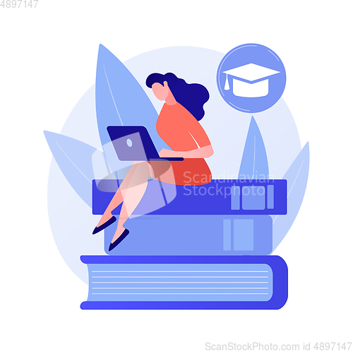 Image of Self education vector concept metaphor