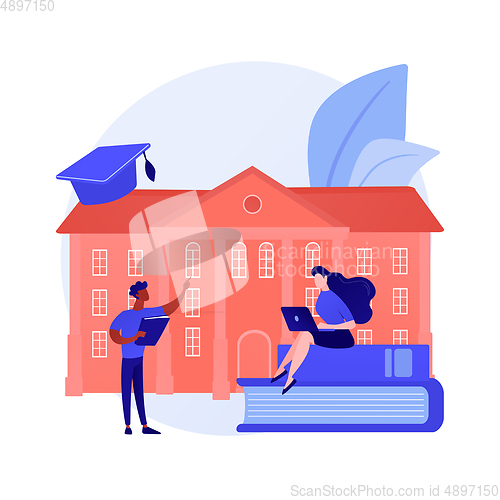 Image of Home education vector concept metaphor