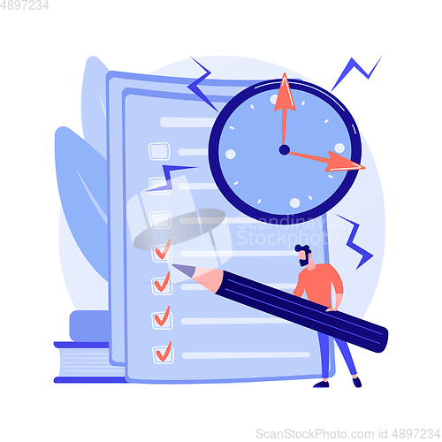 Image of Task management vector concept metaphor