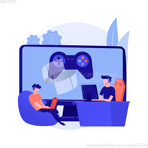 Image of Computer gaming vector concept metaphor