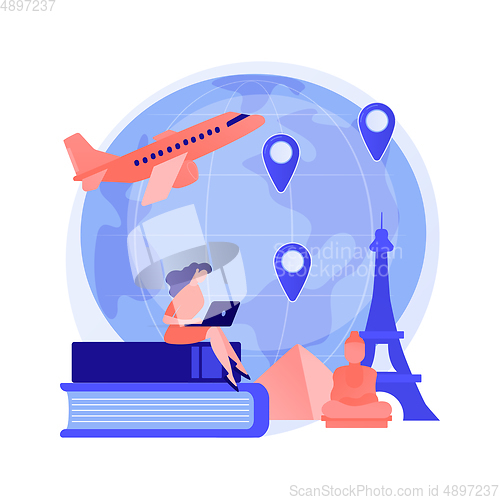 Image of International tourism vector concept metaphor