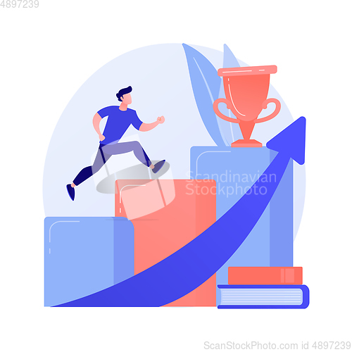 Image of University graduation vector concept metaphor.