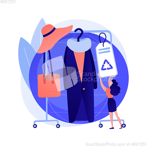 Image of Eco friendly clothing brand vector concept metaphor.