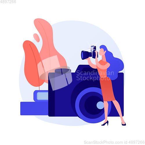 Image of Photography course vector concept metaphor.