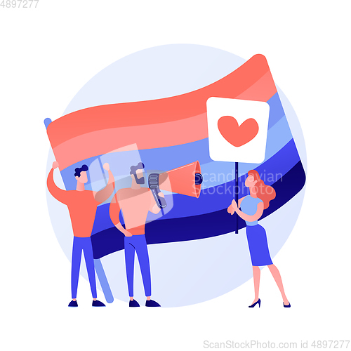 Image of LGBT pride vector concept metaphor