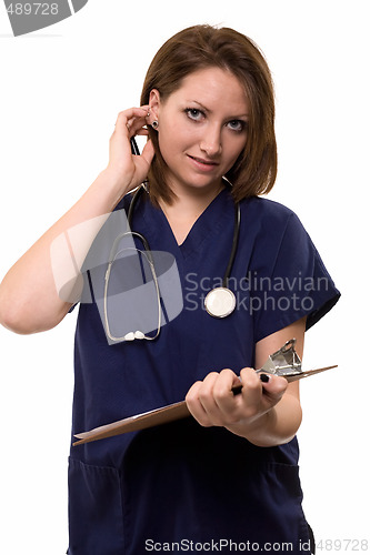 Image of Nurse with clipboard