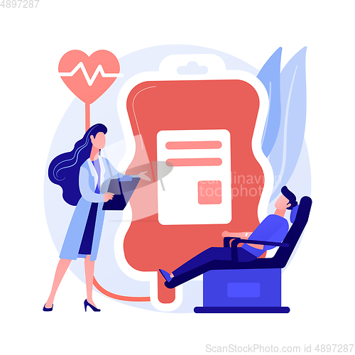 Image of Blood donation vector concept metaphor