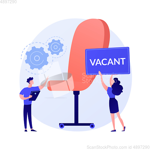 Image of Vacant job vector concept metaphor