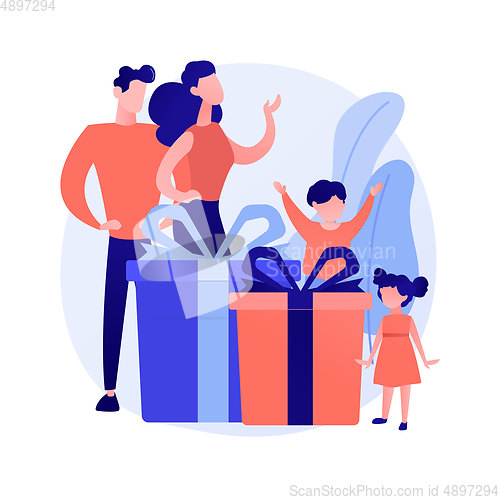 Image of Happy parenthood vector concept metaphor