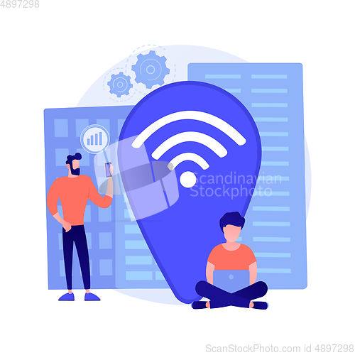 Image of Wi fi hotspot vector concept metaphor