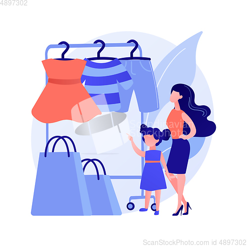 Image of Kids fashion vector concept metaphor