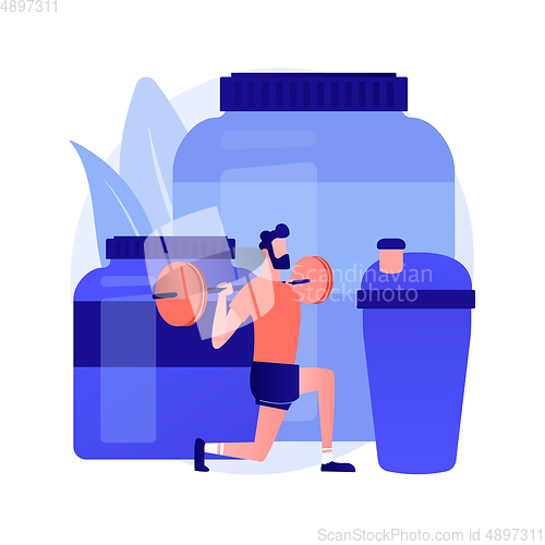 Image of Sport nutrition vector concept metaphor