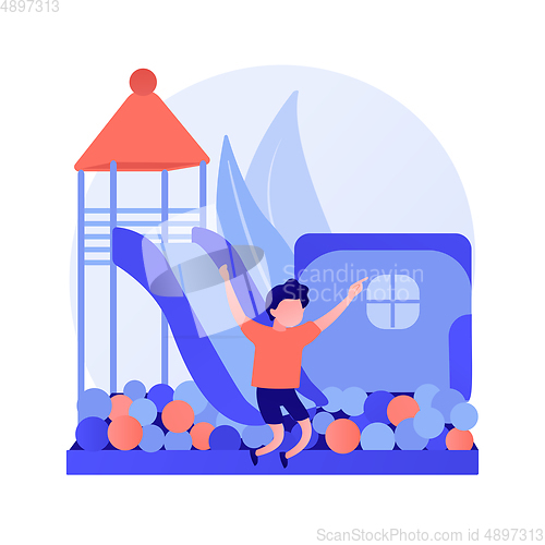 Image of Child friendly area vector concept metaphor