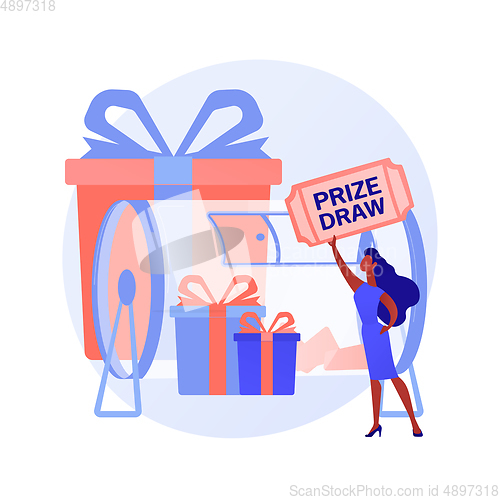 Image of Prize draw vector concept metaphor