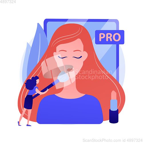 Image of Professional makeup vector concept metaphor