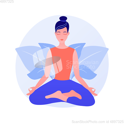 Image of Yoga school vector concept metaphor