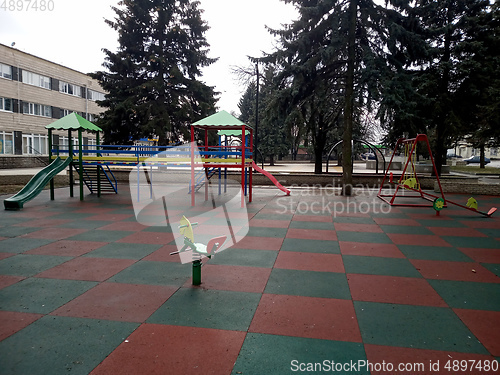 Image of children's playground with cover