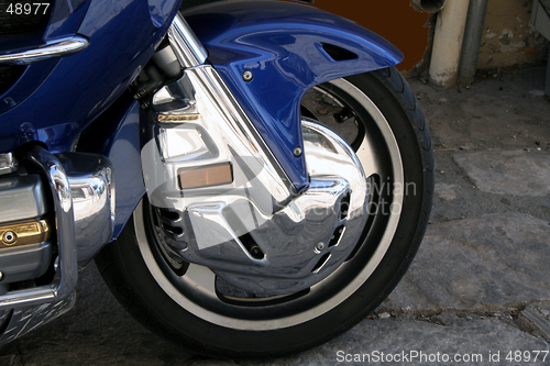 Image of motorbike wheel