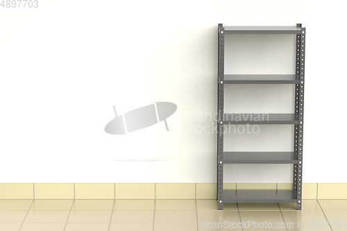 Image of Metal shelving unit