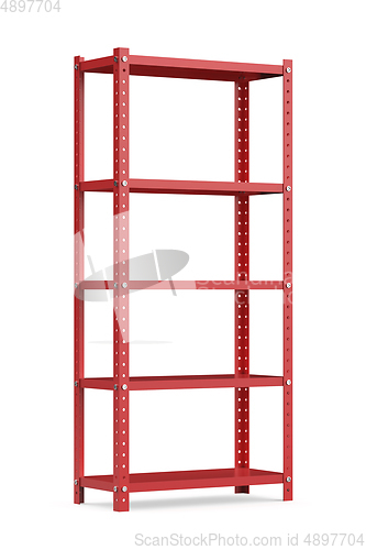 Image of Metal shelving unit