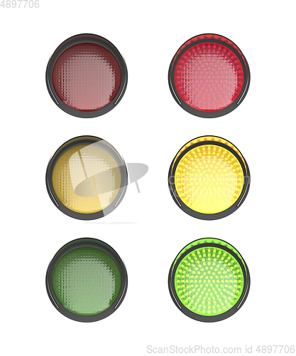 Image of Set of traffic lights