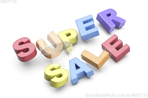 Image of Super sale promo text