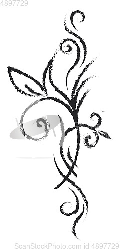 Image of Tattoo décor, vector or color illustration.