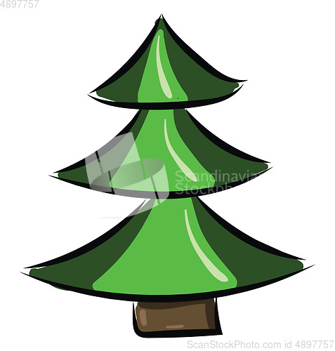 Image of Image of ale (Christmas Tree), vector or color illustration.