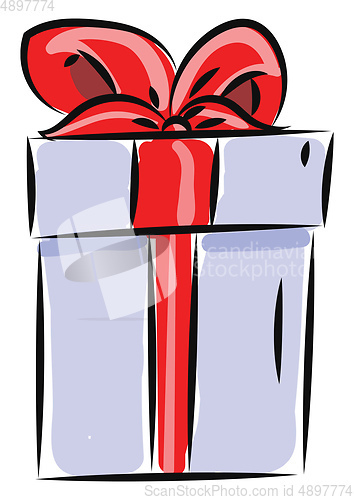Image of Gift box, vector or color illustration.