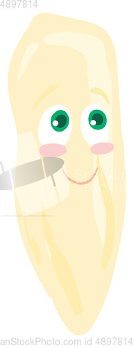 Image of Happy rice grain, vector or color illustration.