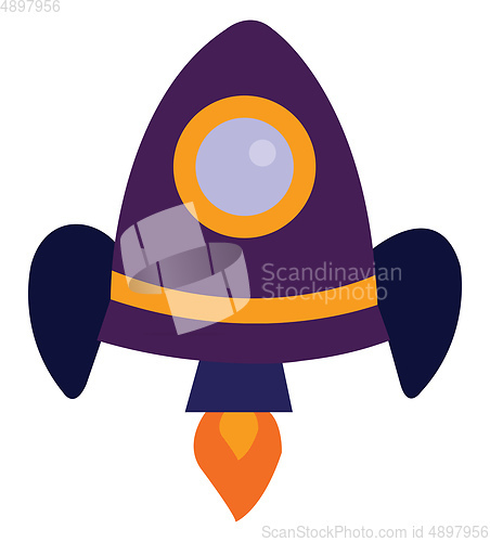 Image of Rocket, vector or color illustration.