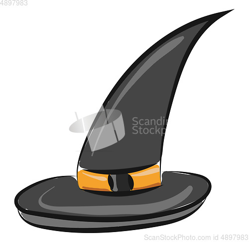 Image of Halloween hat, vector or color illustration.