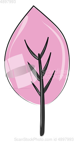 Image of Pink tree, vector or color illustration.