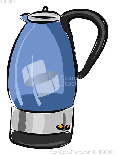 Image of Electric kettle, vector or color illustration.