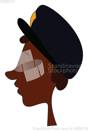 Image of Policeman, vector or color illustration.