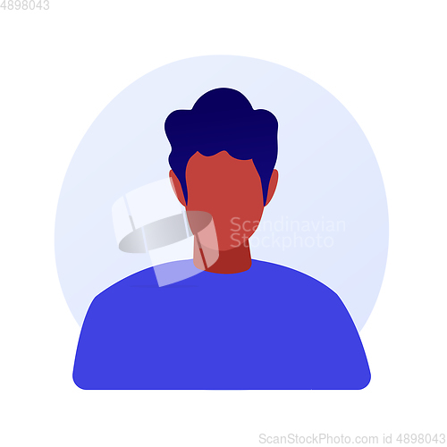 Image of African american man portrait vector concept metaphor