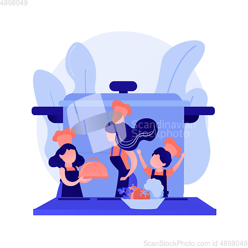 Image of Couple cooking vector concept metaphor