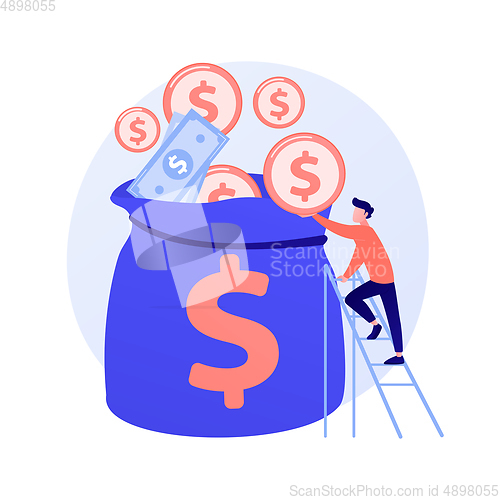 Image of Finances management vector concept metaphor