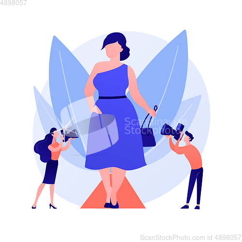 Image of Plus size models vector concept metaphor