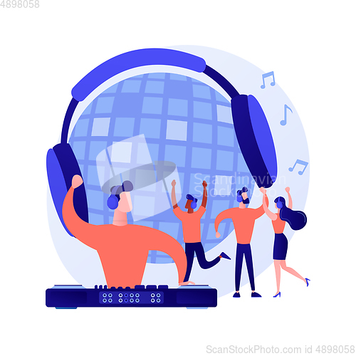 Image of Silent disco vector concept metaphor