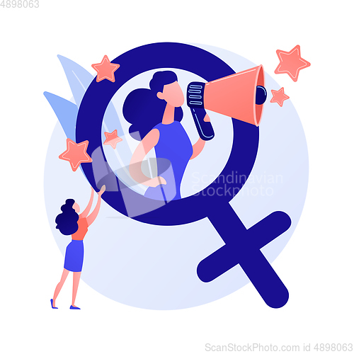 Image of Feminism movement vector concept metaphor