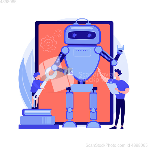 Image of Robotic mechanical hand vector concept metaphor