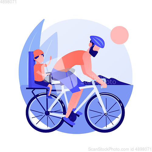 Image of Couple on bicycles vector concept metaphor