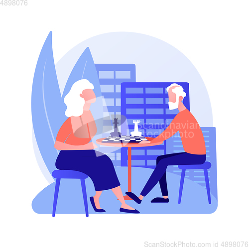 Image of Retirement travel vector concept metaphor